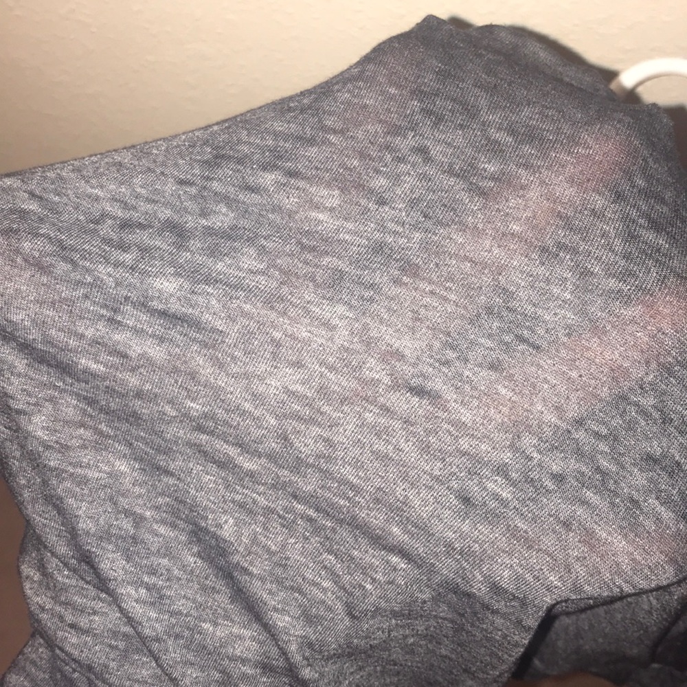 Distressed Grey Crop Top - Picture 3 of 3